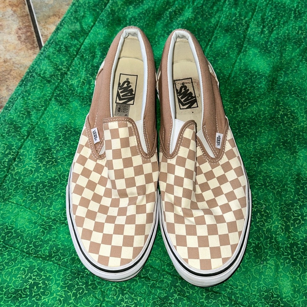 VANS Classic Slip On Tger Checkerboard ChocolatE size 12